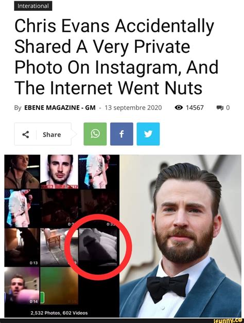 Twitter Goes WILD After Chris Evans Accidentally Leaked A D**k。